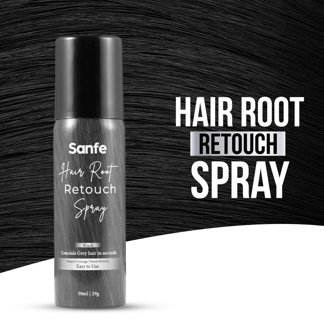 Grey to Black Instant Touch-Up Spray