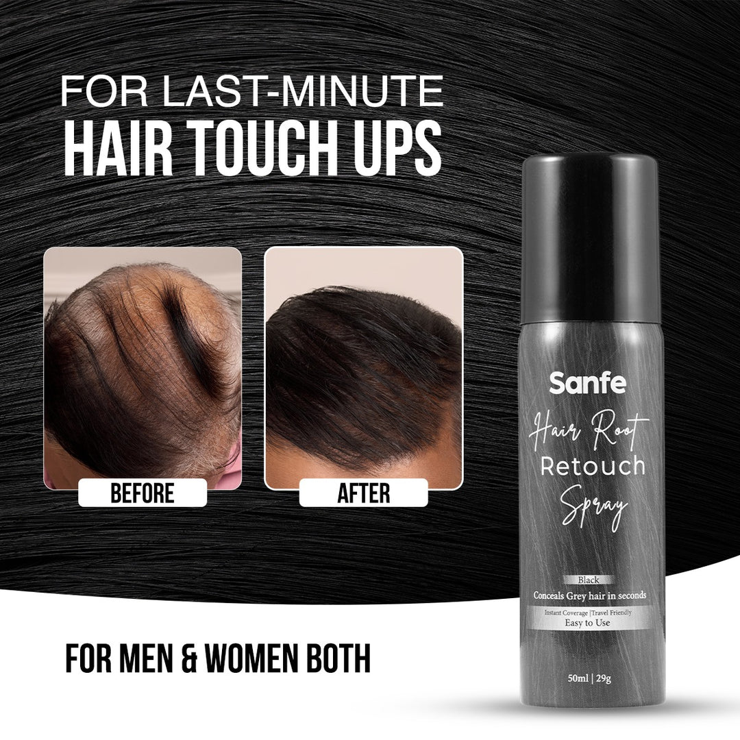 Grey to Black Instant Touch-Up Spray