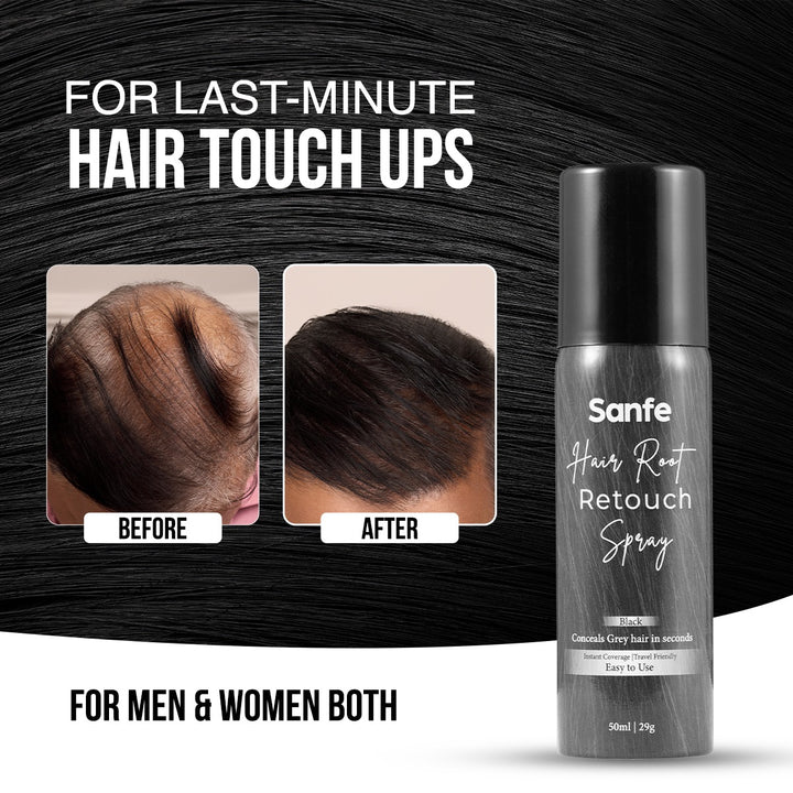 Grey to Black Instant Touch-Up Spray