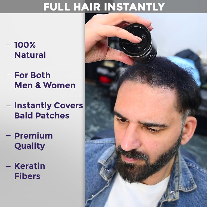 Sanfe Instant Bald Spot Covering Fibers 22gm - Black (M)