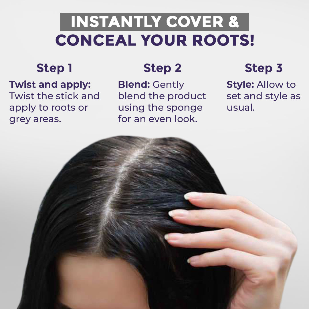 Instant Hairline Powder Stick - Conceals Thinning Hair & Gray Roots