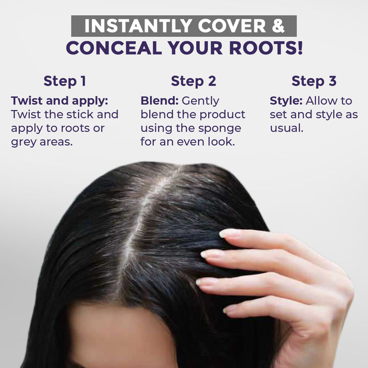 Instant Hairline Powder Stick - Conceals Thinning Hair & Gray Roots