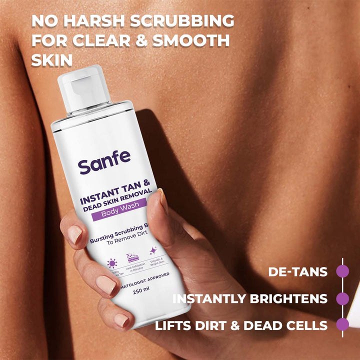 Sanfe Instant Tan & Dead Skin Removal Body Wash - 250ml