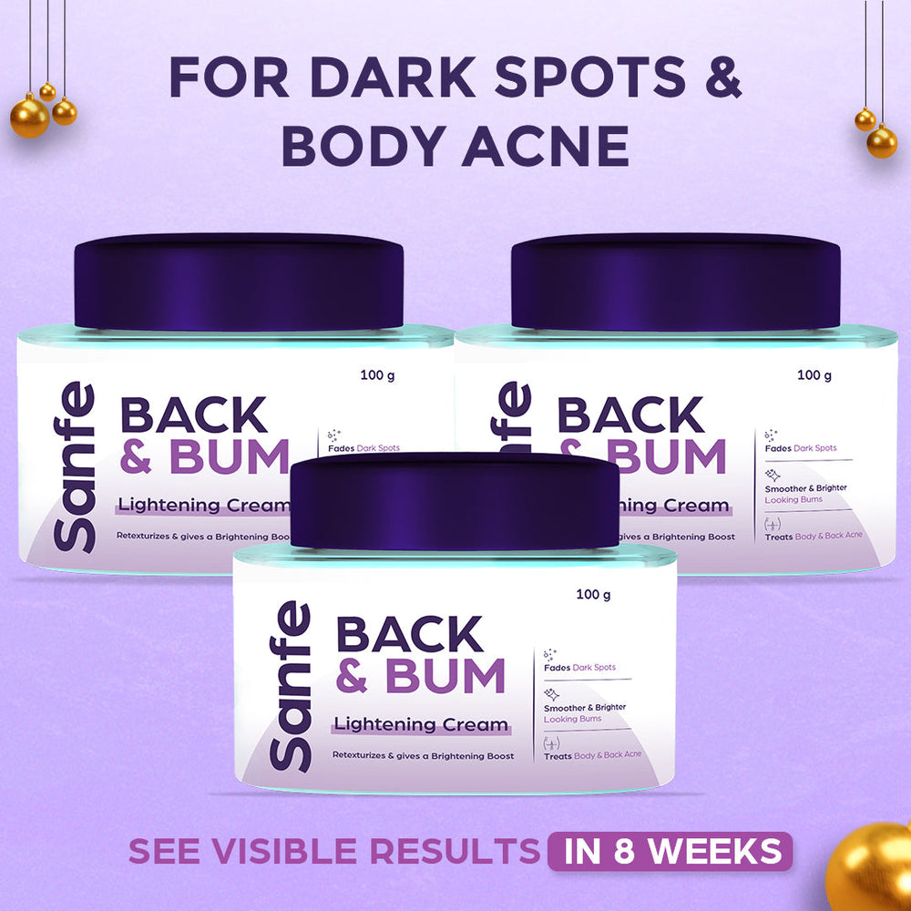 Back and Bum lightening Cream - 100gm (Pack of 3)