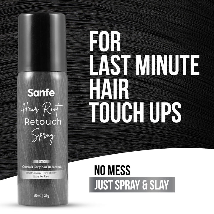Grey to Black Instant Touch-Up Spray