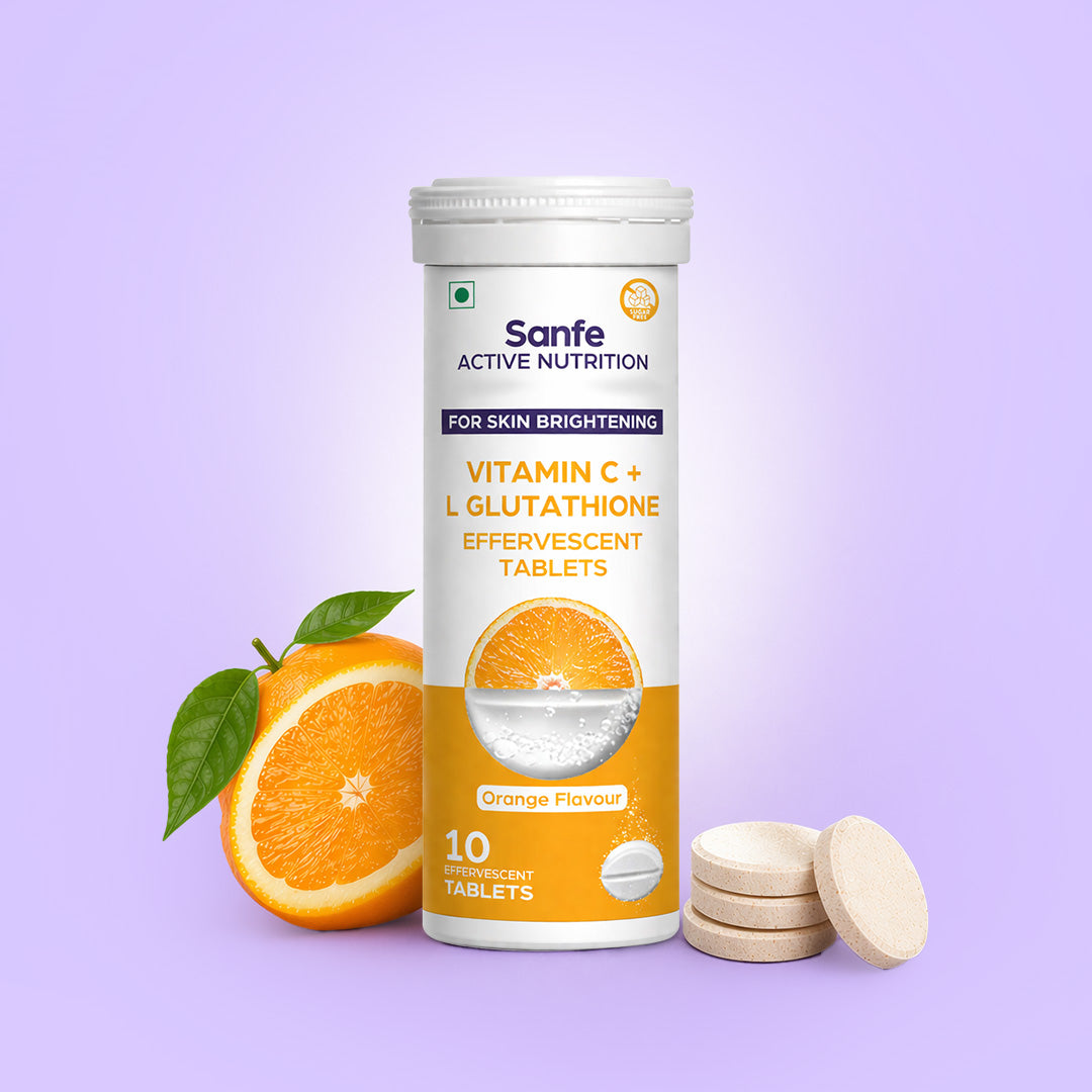 what is side effect of glutathione Sanfe Effervescent Tablets, Vitamin C + L Glutathione (Orange)