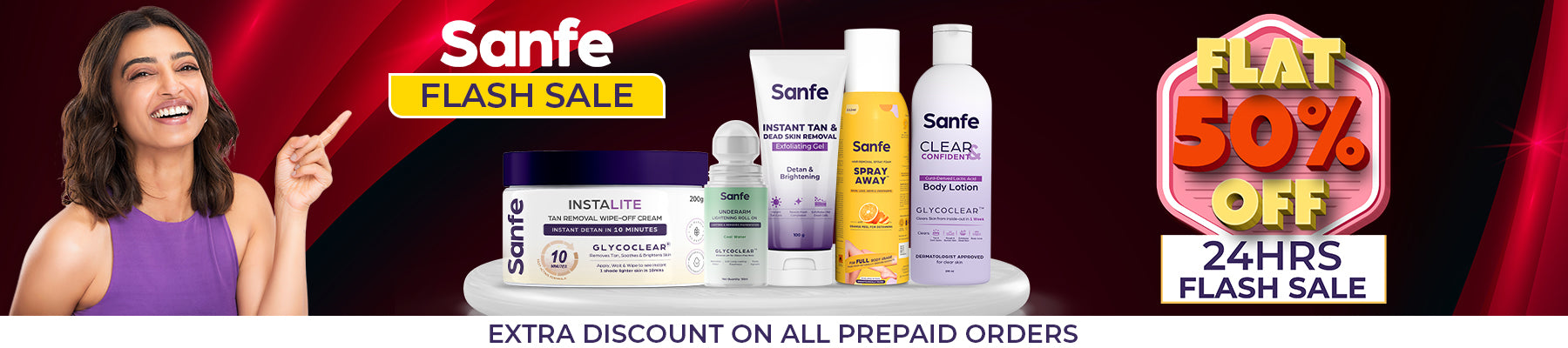 FLAT 50% OFF – Sanfe