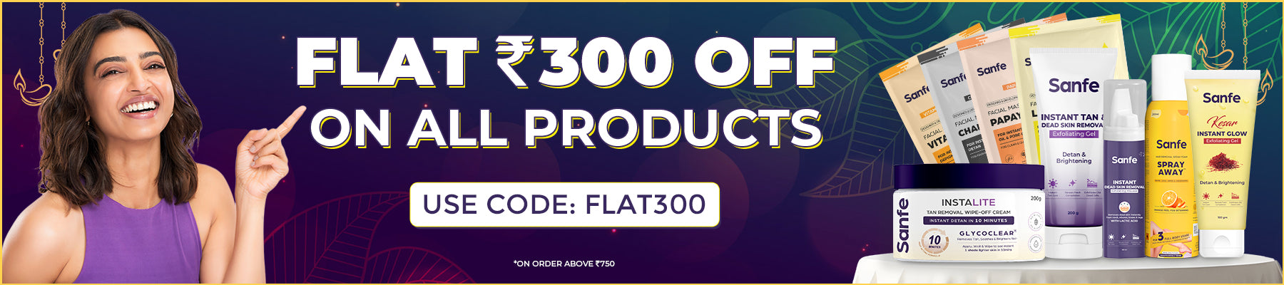 FLAT RS.300 OFF ON ALL PRODUCTS