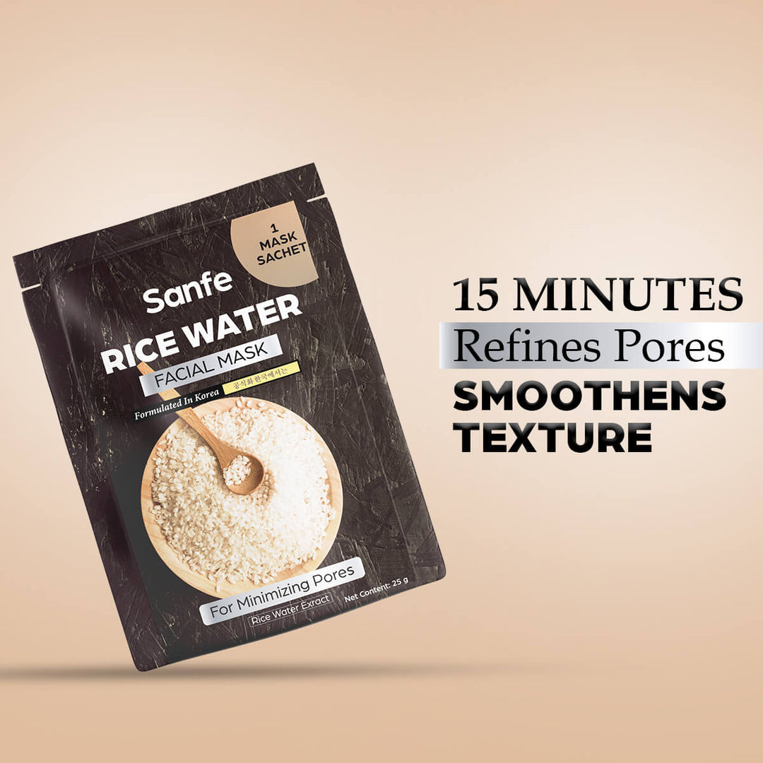 Rice Water Facial Mask (Pack of 6)