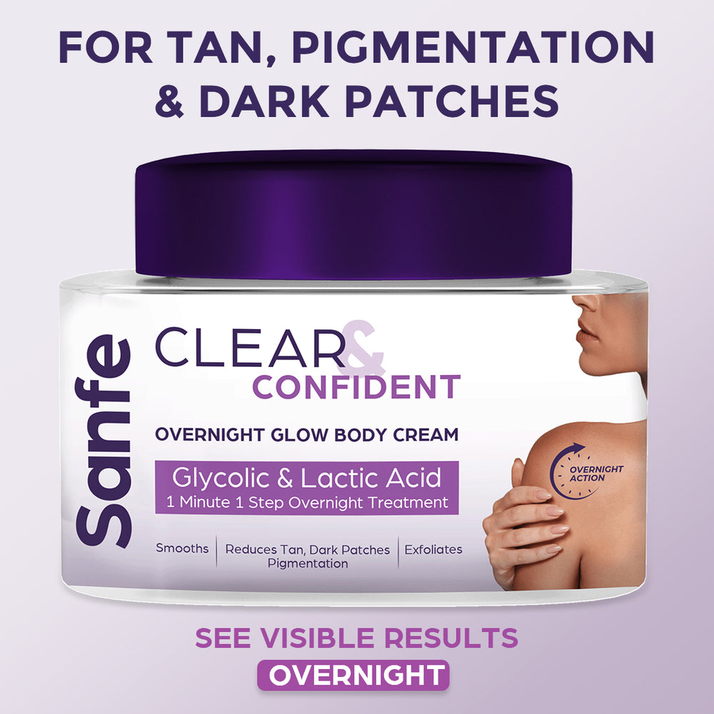 Clear & Confident Overnight Glow Body Cream for Face