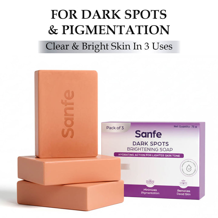 Sanfe Dark Spots Brightening Soap 75g (Pack of 3)