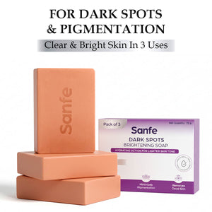 Sanfe Dark Spots Brightening Soap 75g (Pack of 3)