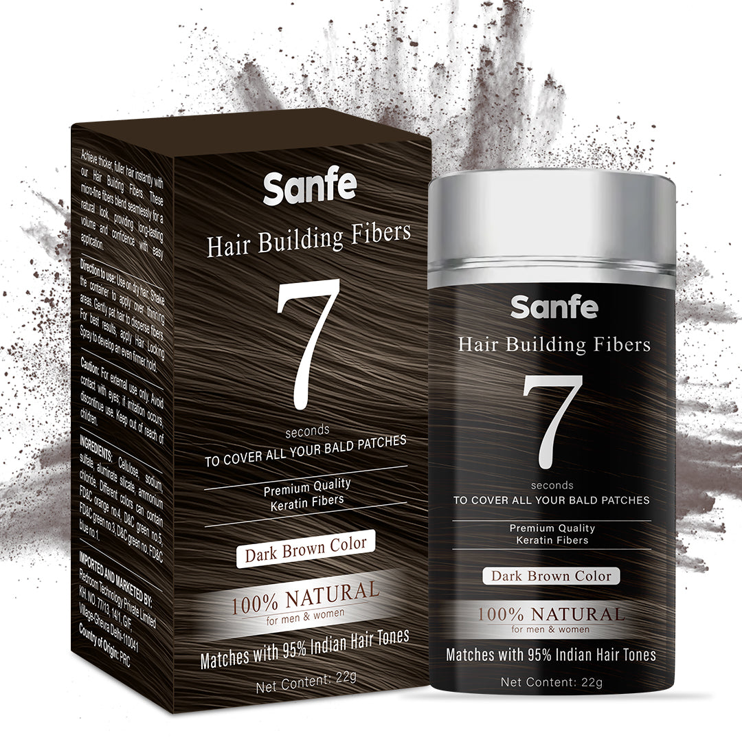 Sanfe Instant Bald Spot Covering Fibers 22gm Black (M)