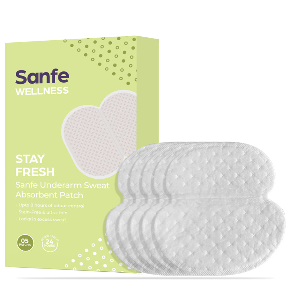 Sanfe Underarm Sweat Absorbent Patch - 5 pairs