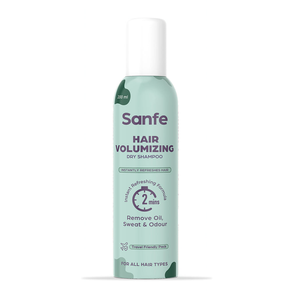 Sanfe Hair Volumizing Dry Shampoo  - 200ml, Instantly refreshes, add volume, Absorbs Oil and Dirt