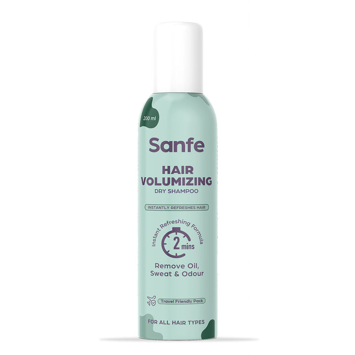 Sanfe Hair Volumizing Dry Shampoo  - 200ml, Instantly refreshes, add volume, Absorbs Oil and Dirt