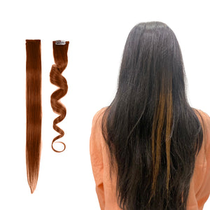 Sanfe Hair Extensions - 100% Human Hair | Washable - Chocolate Brown