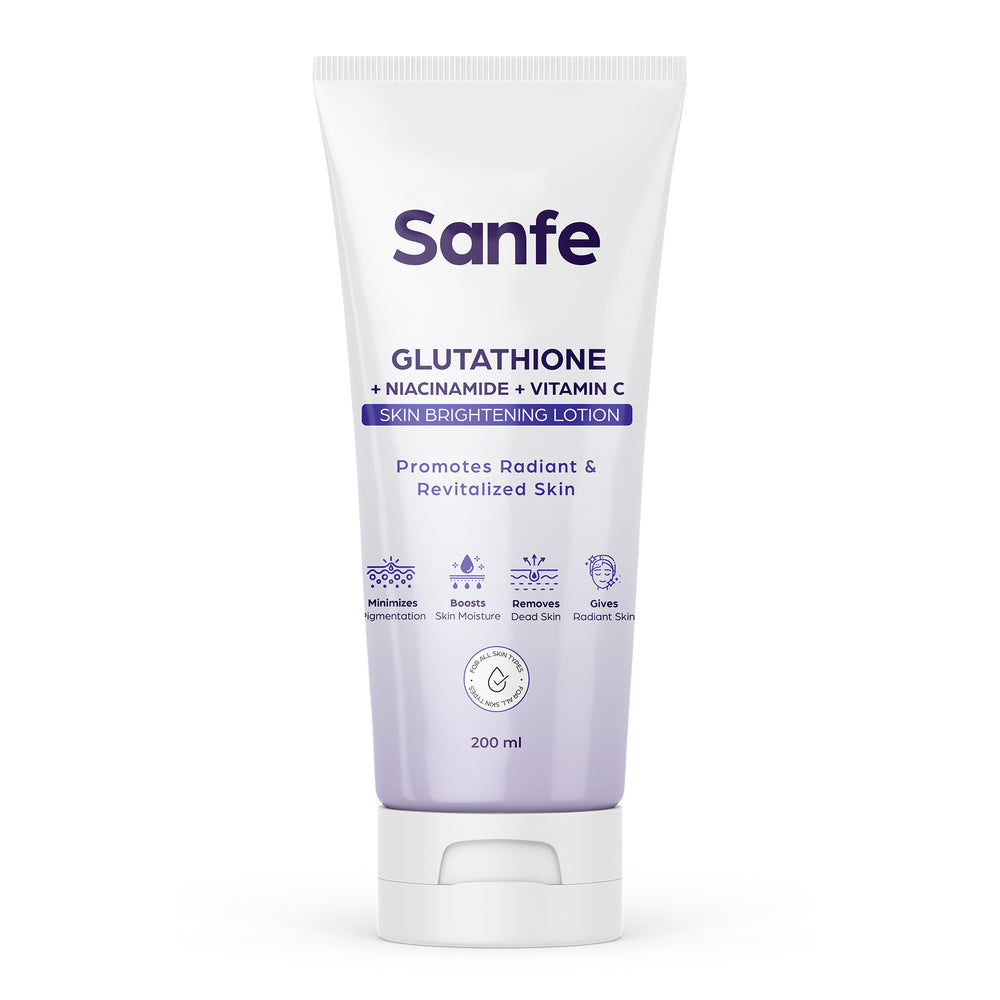 Sanfe Glutathione + Niacinamide + Vitamin C Skin Brightening Lotion - Sanfe Glutathione + Niacinamide + Vitamin C Skin Brightening Lotion -