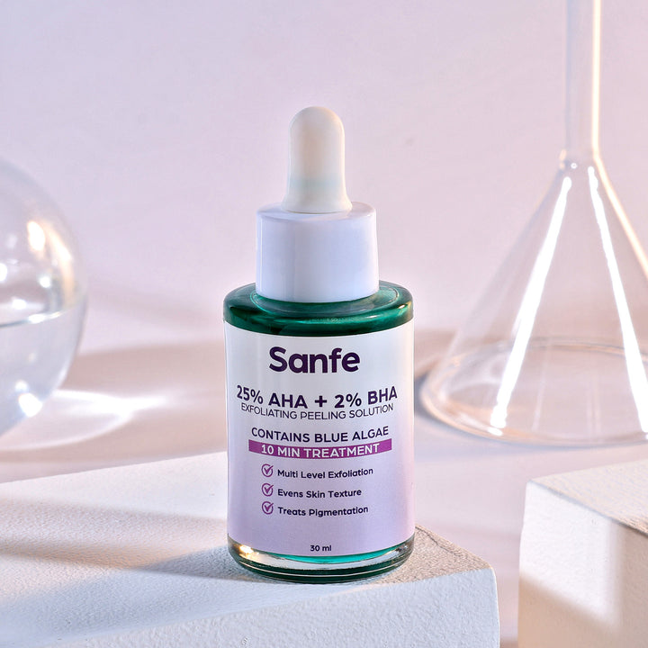 Sanfe 25% AHA +2%BHA Exfoliating Peeling Solution - 30ml