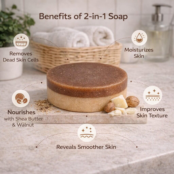 Sanfe 2-in-1 Moisturising & Exfoliating Soap