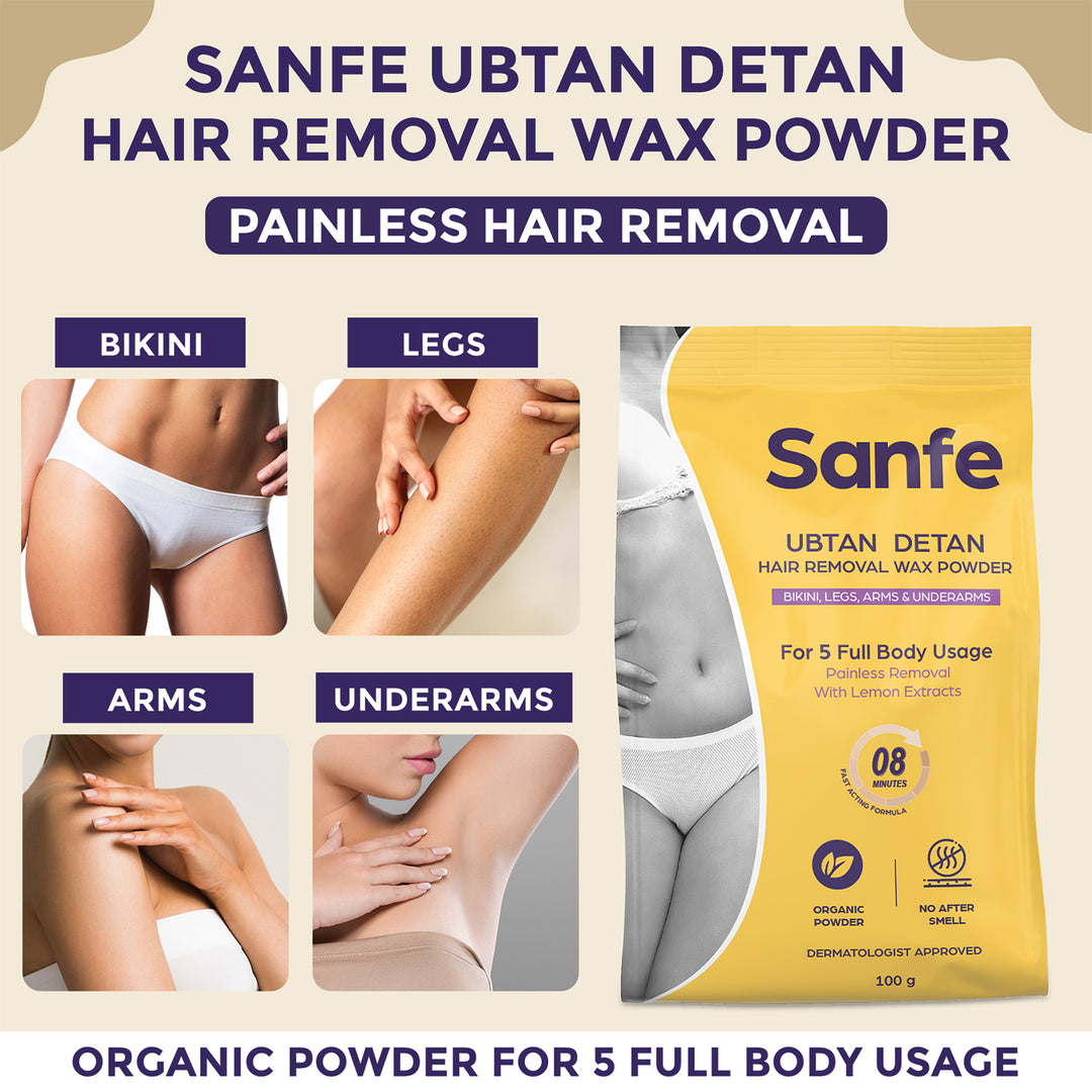 Sanfe Ubtan Detan Hair Removal Wax Powder