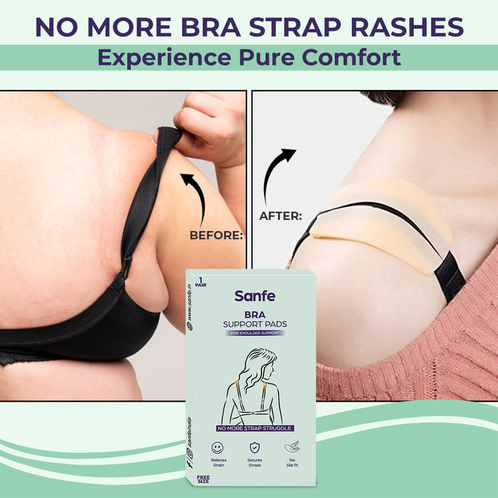 Sanfe Shoulder Pads for Bra Straps