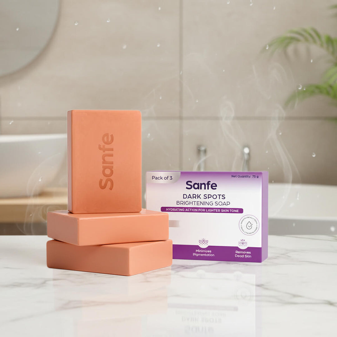 Sanfe Dark Spots Brightening Soap 75g (Pack of 3)
