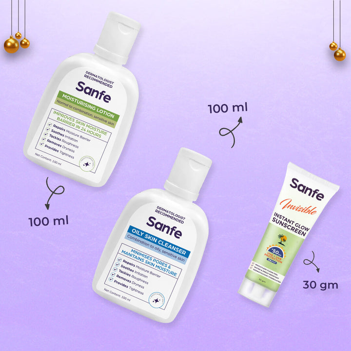 Sanfe Daily Glow & Protect Skincare Trio