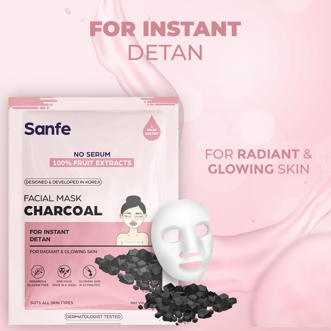 Sanfe Instant Face Sheet Mask - Pack of 6