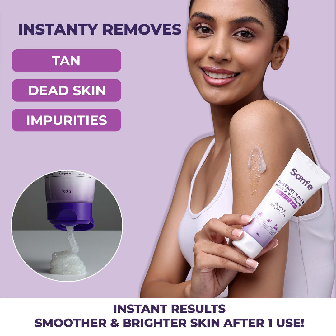 Sanfe Instant Tan & Dead Skin Removal Exfoliating Gel