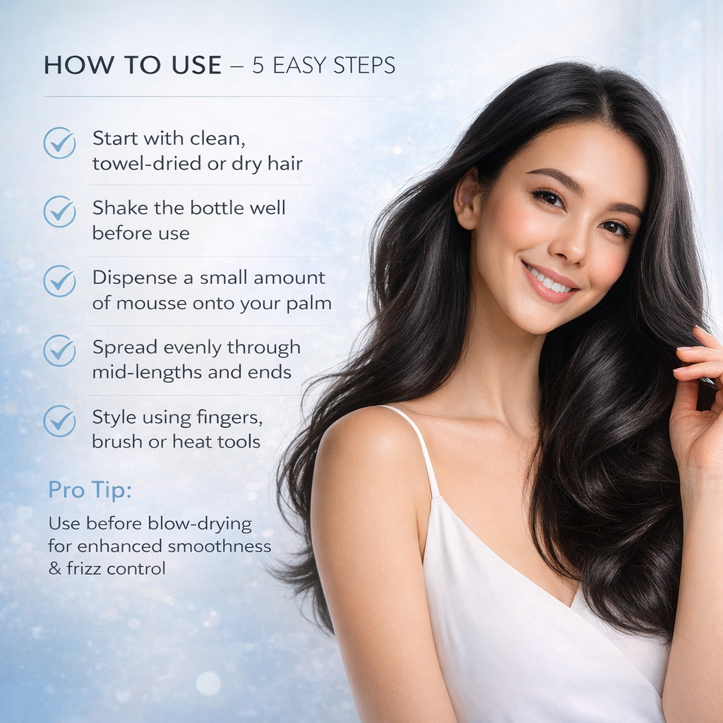 KeratinShield Hair Relaxer Mousse - 200ml