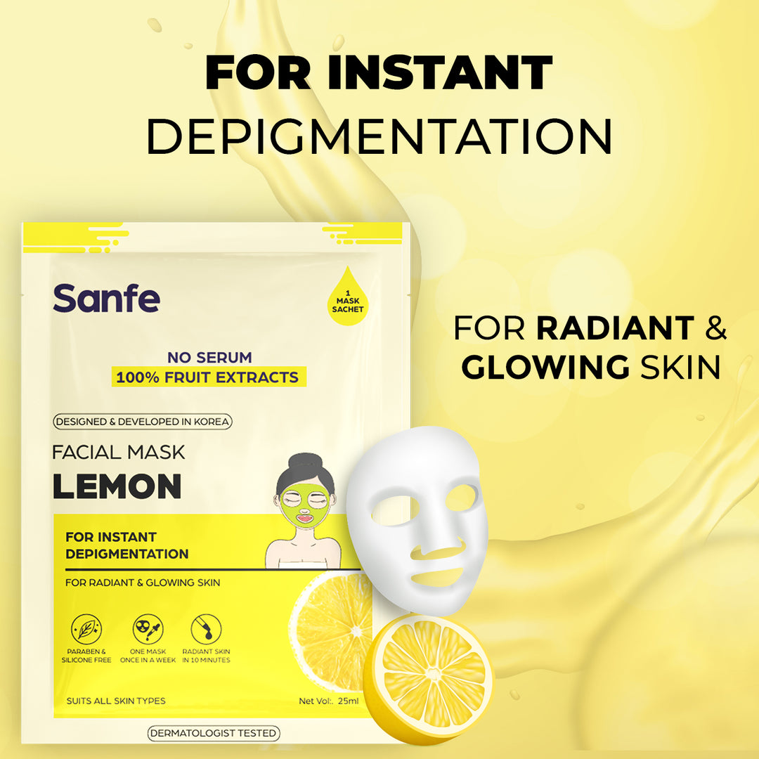 Sanfe Instant Face Sheet Mask - Pack of 6