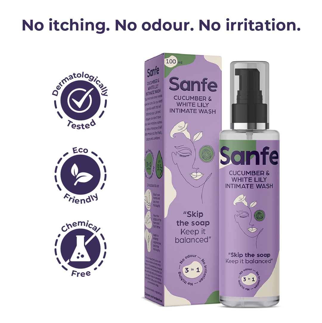 Sanfe 3 in 1 Intimate Wash-100ml