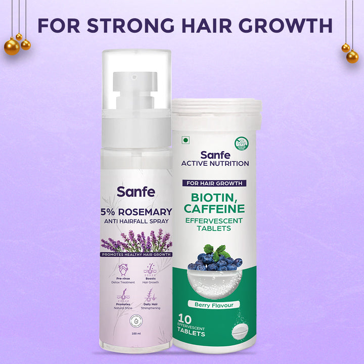 Sanfe Hair Growth Combo - Bioten Tablets + Rosemary Spray