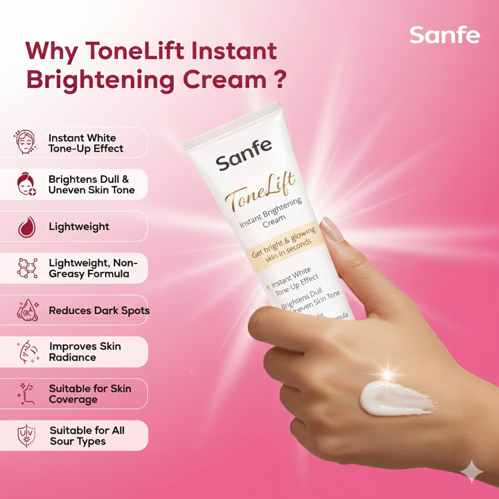 Sanfe ToneLift Instant Brightening Cream - 50g