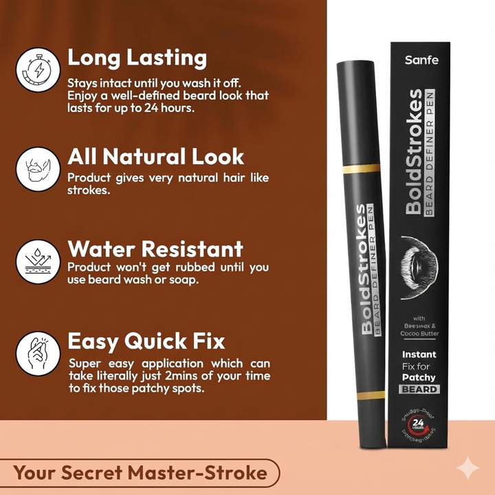 Sanfe BoldStrokes Beard Definer Pen