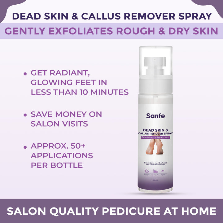 Sanfe Dead Skin & Callus Remover Spray - 100ml