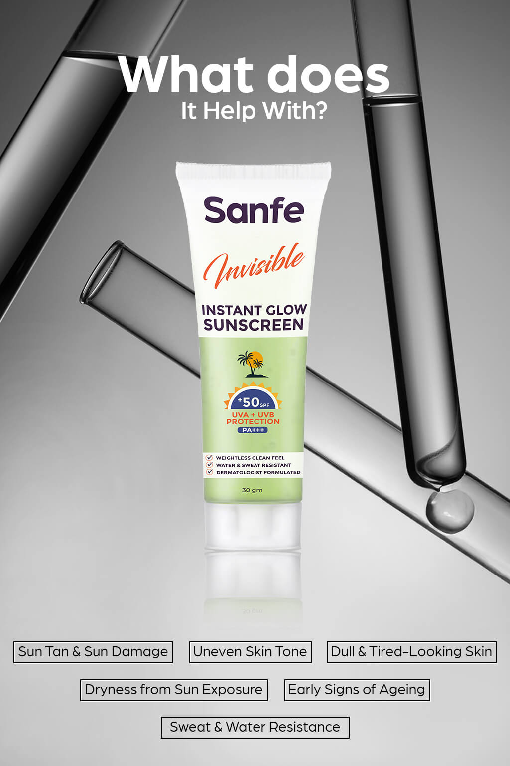 Sanfe Invisible Instant Glow Sunscreen - 30gm