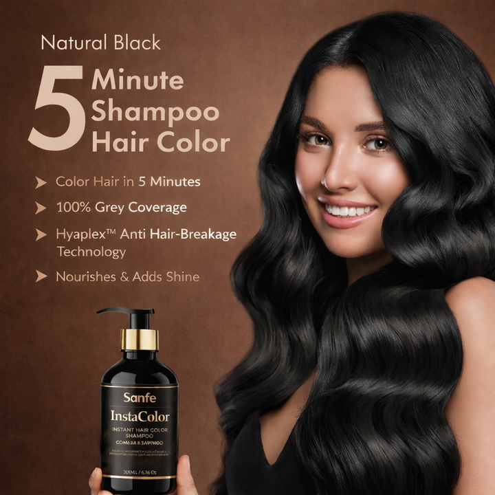 Sanfe InstaColor 5-Minute Instant Hair Color Shampoo - 200ml