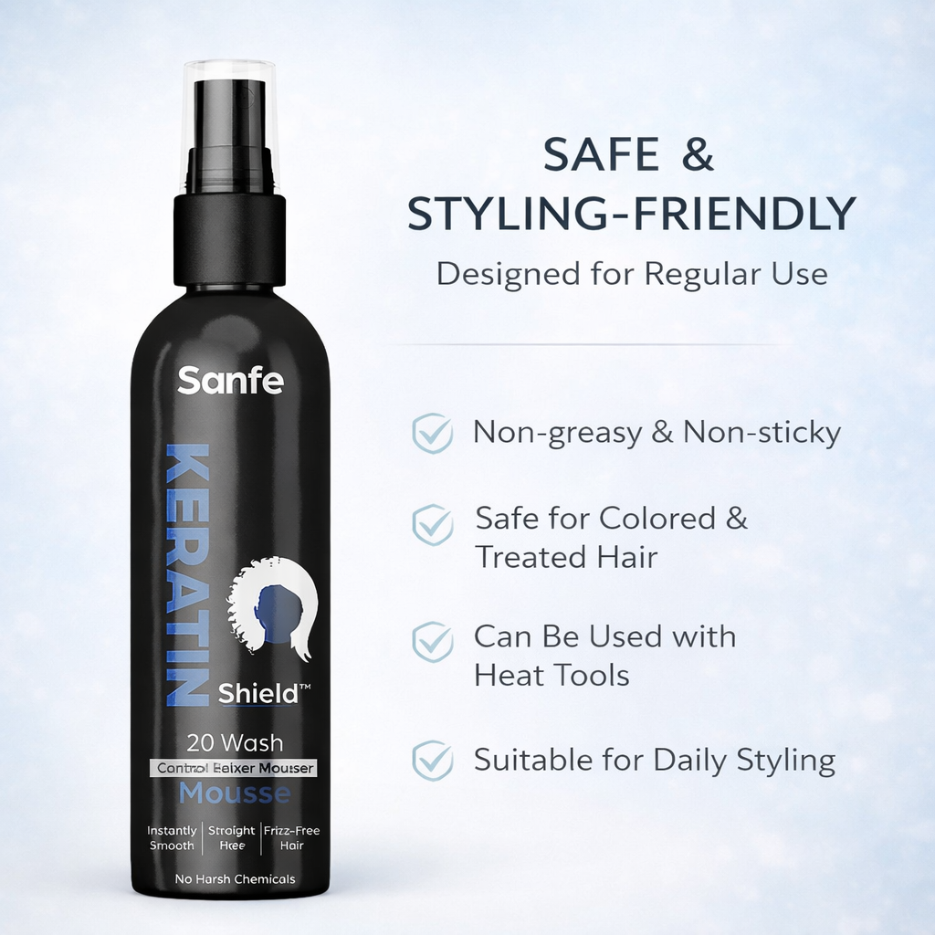 KeratinShield Hair Relaxer Mousse - 200ml