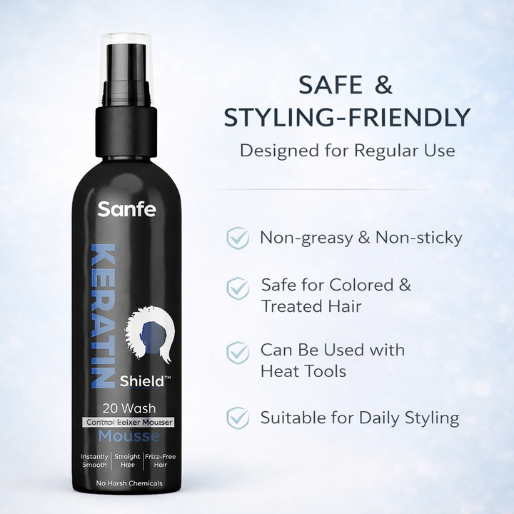 KeratinShield Hair Relaxer Mousse - 200ml