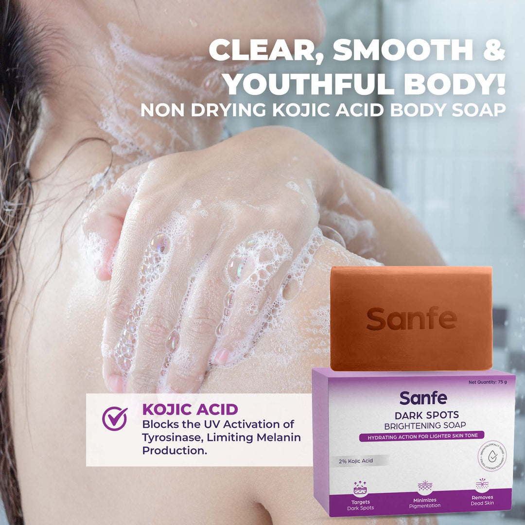 Sanfe Kojic Acid Soap for Dark Spots & Pigmentation