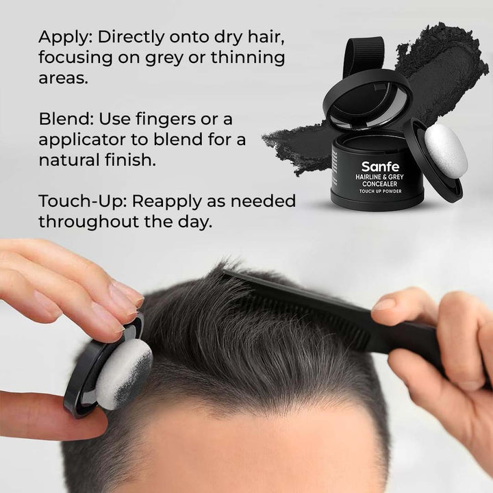 Sanfe Hairline & Gray Concealer Touch Up Powder