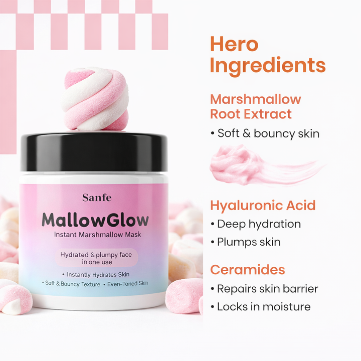 Sanfe MallowGlow Deep Hydration Marshmallow Mask - 50ml