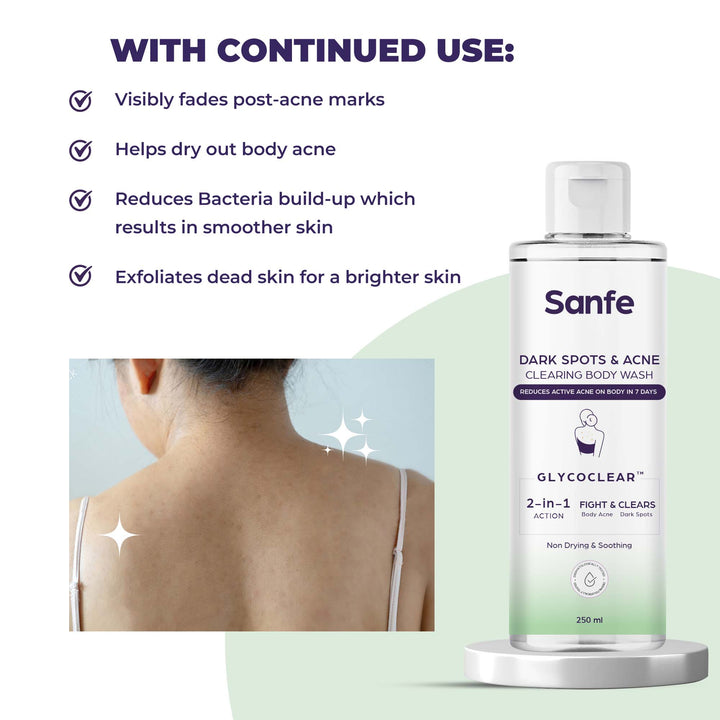 Sanfe Dark Spots & Acne Clearing Body Wash