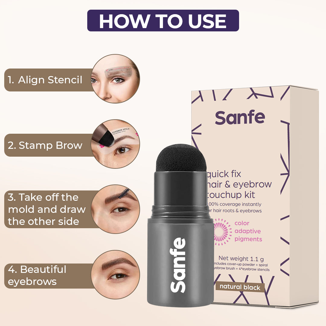 Sanfe Quick Fix Eyebrow Touch Up Kit - Black