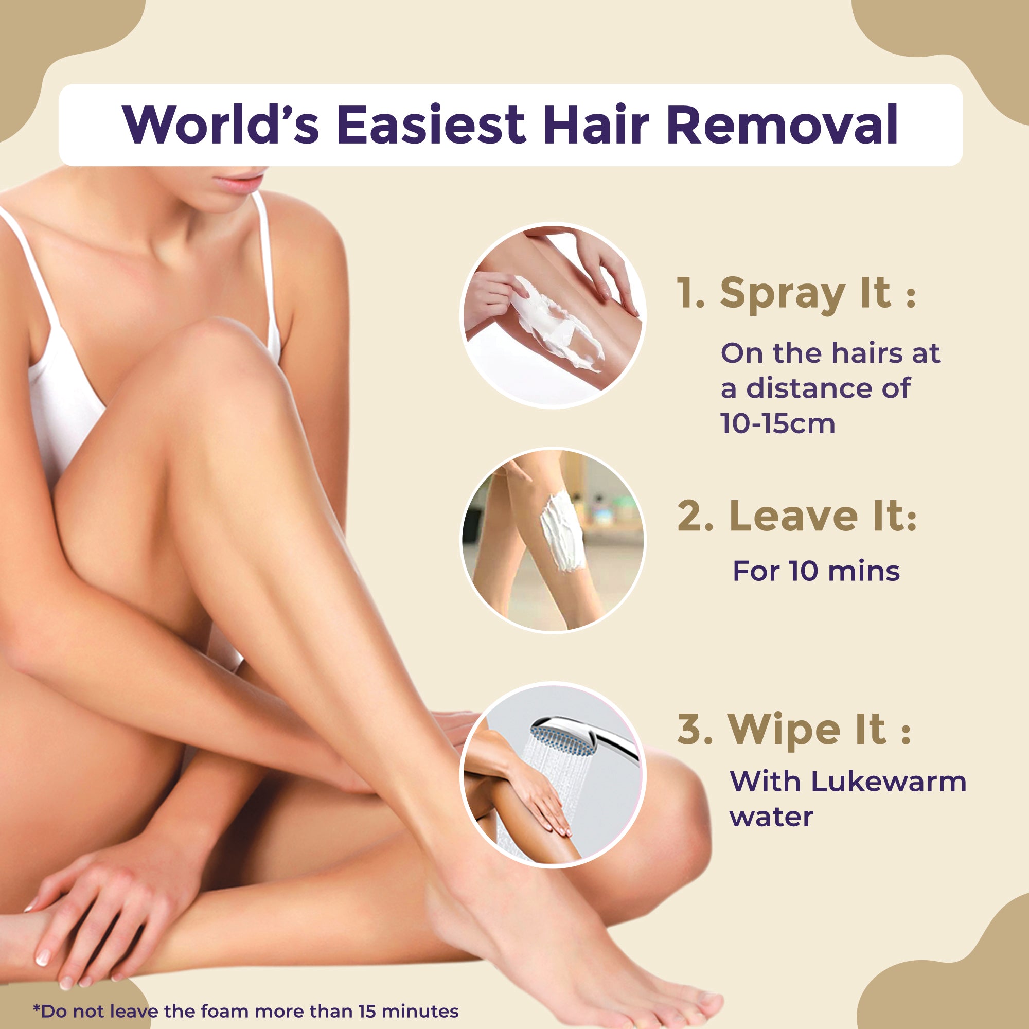 For hair clearance removal