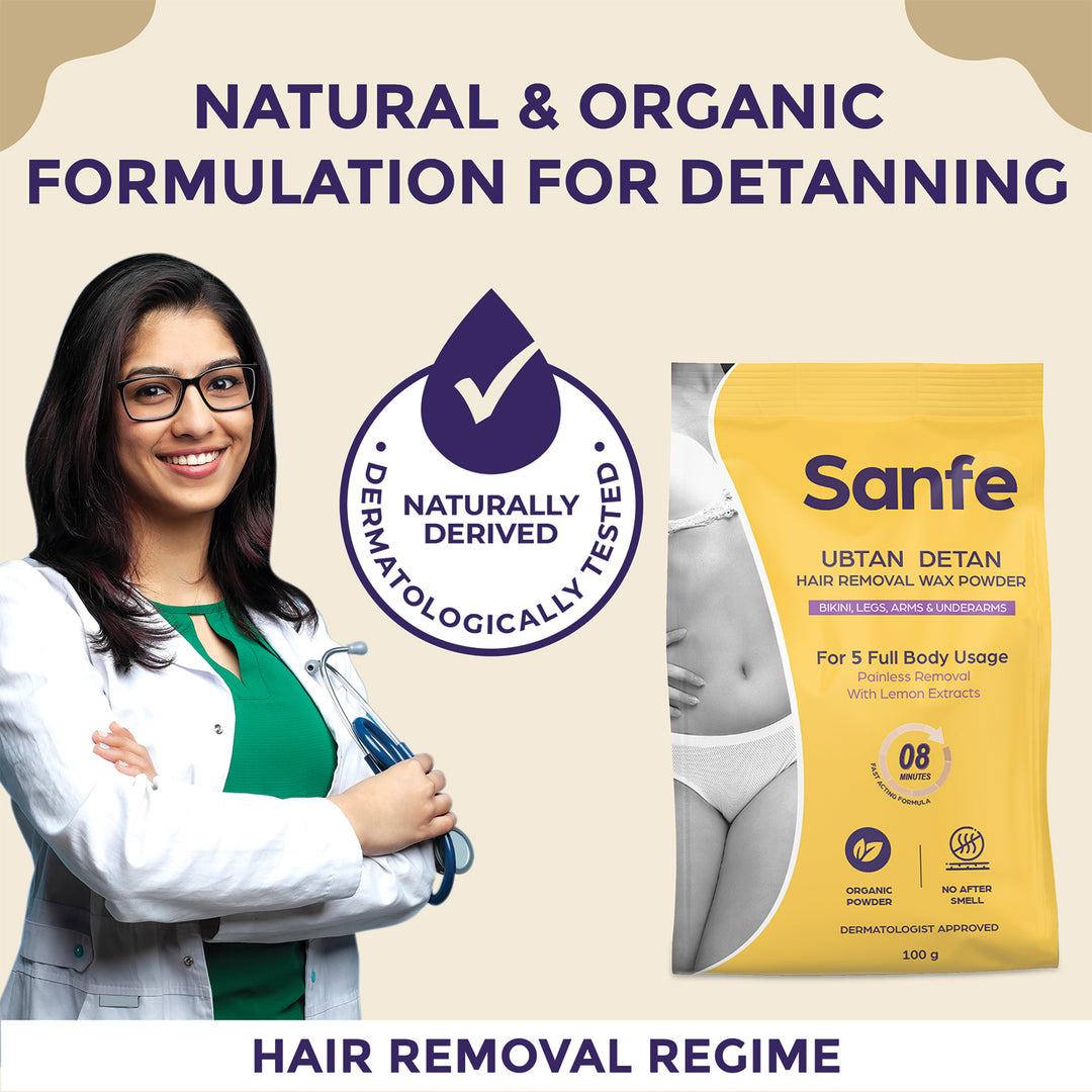 Sanfe Ubtan Detan Hair Removal Wax Powder