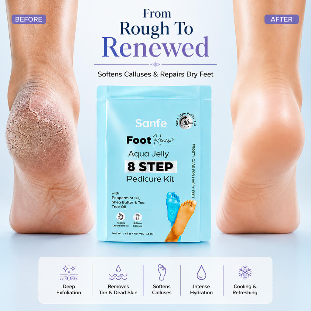 Foot Renew Aqua Jelly 8 Step Pedicure Kit (Pack of 2)
