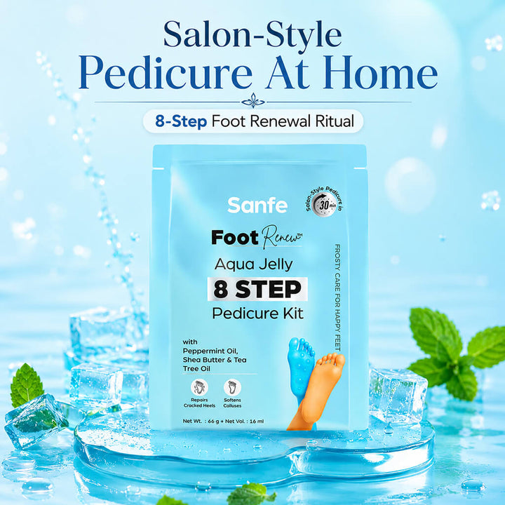 Foot Renew Aqua Jelly 8 Step Pedicure Kit (Pack of 2)